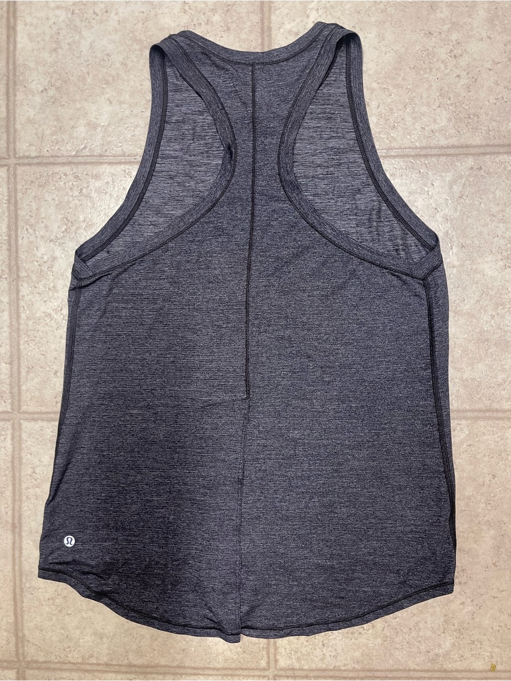 lululemon athletica Heathered Charcoal Racerback Tank